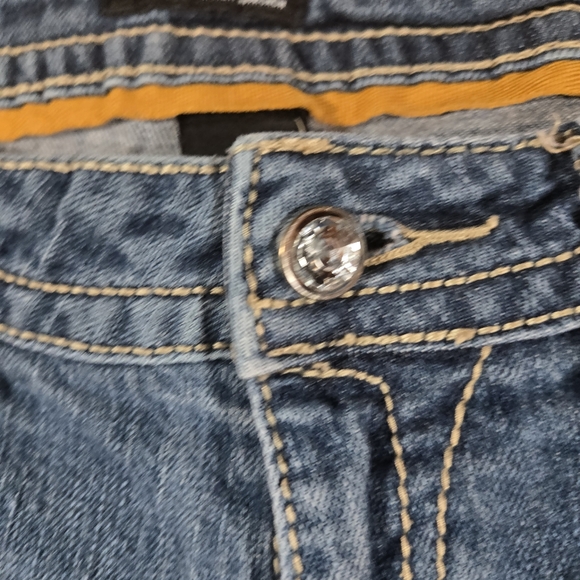 A New Approach ANA Jeans Straight Leg Low Rise Embellished Womens 12 Western - Picture 4 of 10